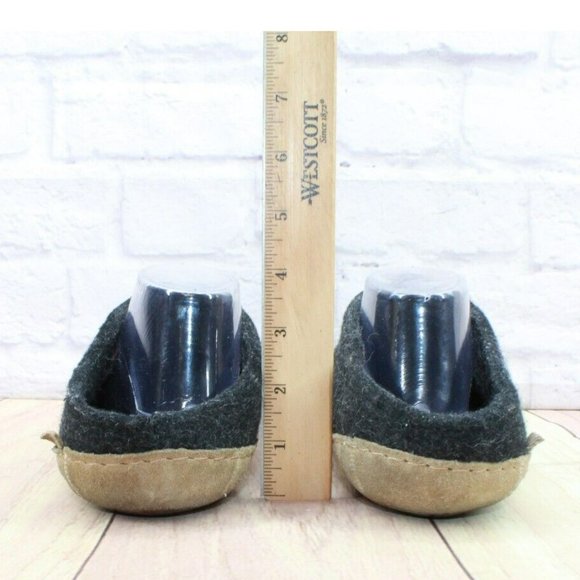 Glerups Unisex Black Wool Slip On Flexible Comfort Clog Slippers Size 10 - Picture 6 of 8